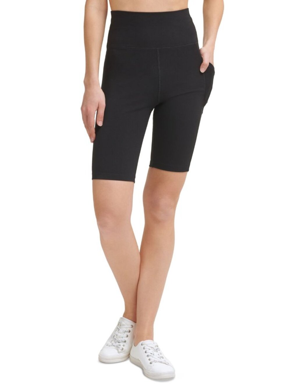 Calvin Klein Womens Activewear Performance Super High-Waist Bike Shorts